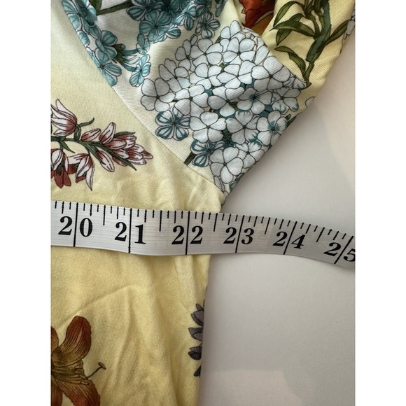 New JOHNNY WAS Tunic Top Women's XL Floral 3/4 Sleeve Bohemian Stretch Boho - Picture 8 of 13